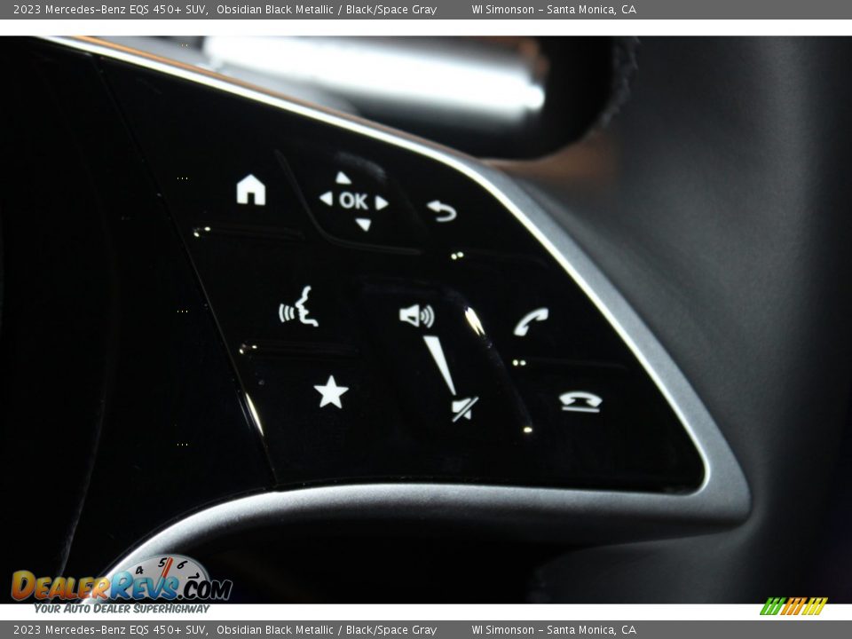 2023 Mercedes-Benz EQS 450+ SUV Obsidian Black Metallic / Black/Space Gray Photo #16