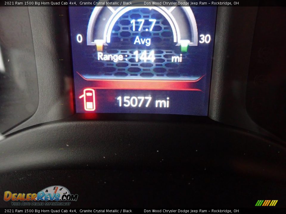 2021 Ram 1500 Big Horn Quad Cab 4x4 Granite Crystal Metallic / Black Photo #31