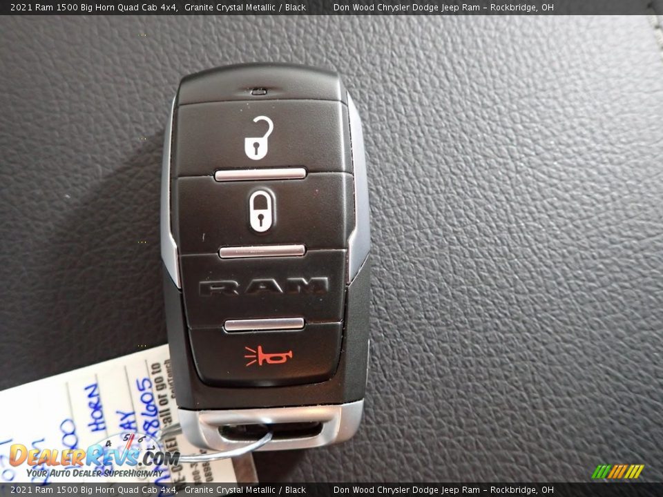 2021 Ram 1500 Big Horn Quad Cab 4x4 Granite Crystal Metallic / Black Photo #32