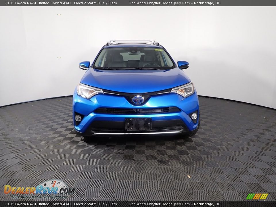 2016 Toyota RAV4 Limited Hybrid AWD Electric Storm Blue / Black Photo #7