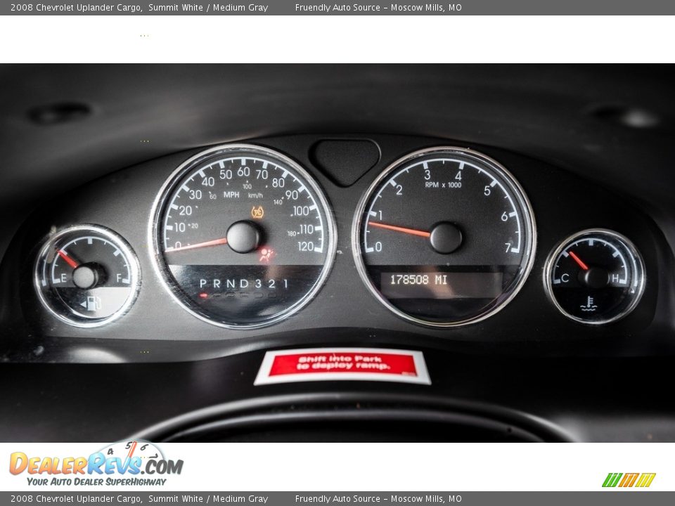 2008 Chevrolet Uplander Cargo Gauges Photo #29