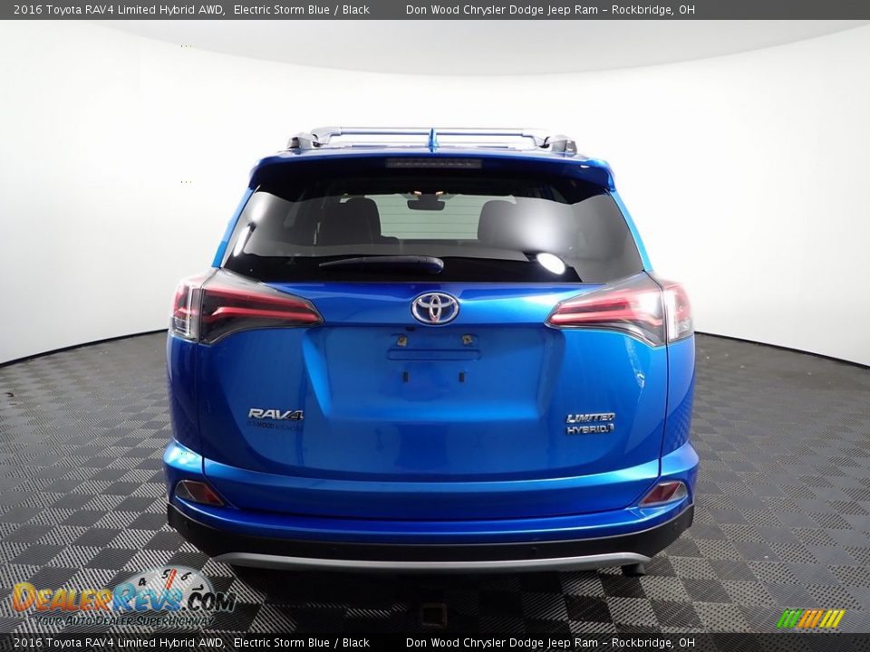 2016 Toyota RAV4 Limited Hybrid AWD Electric Storm Blue / Black Photo #10