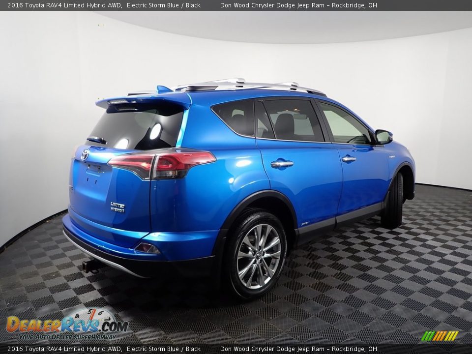 2016 Toyota RAV4 Limited Hybrid AWD Electric Storm Blue / Black Photo #13