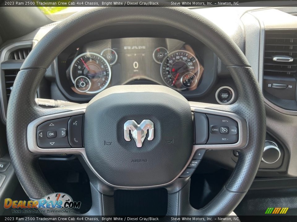 2023 Ram 2500 Tradesman Crew Cab 4x4 Chassis Bright White / Diesel Gray/Black Photo #20