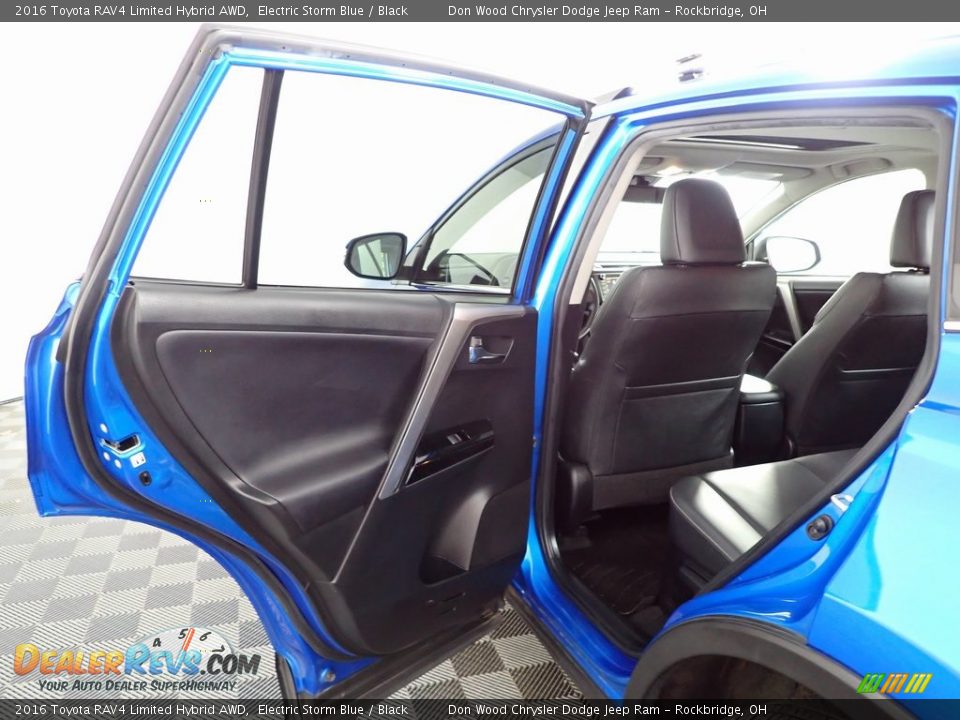 2016 Toyota RAV4 Limited Hybrid AWD Electric Storm Blue / Black Photo #26