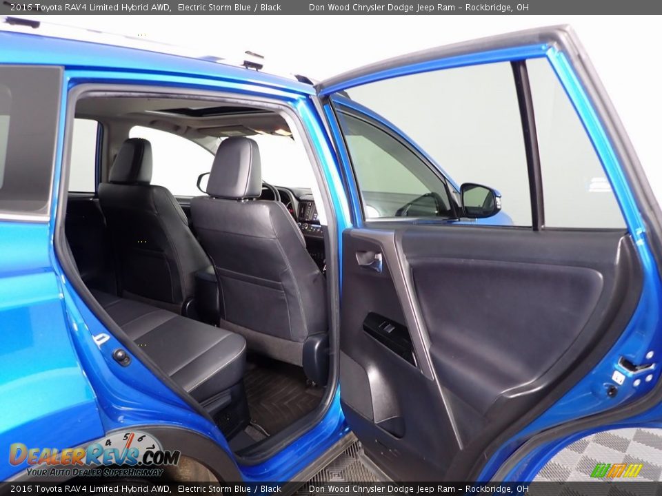 2016 Toyota RAV4 Limited Hybrid AWD Electric Storm Blue / Black Photo #31