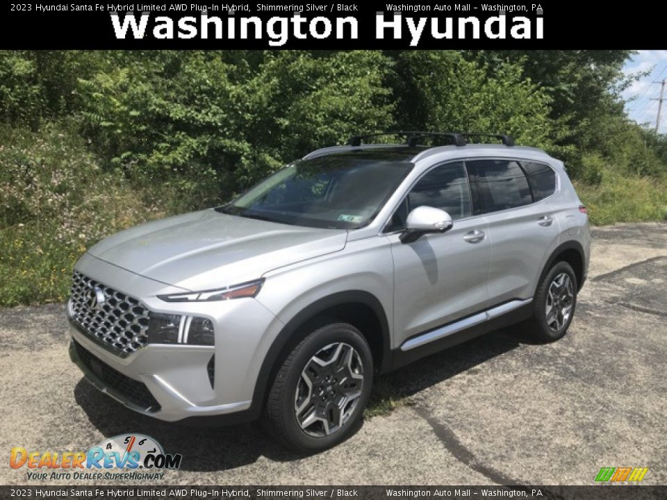 2023 Hyundai Santa Fe Hybrid Limited AWD Plug-In Hybrid Shimmering Silver / Black Photo #1