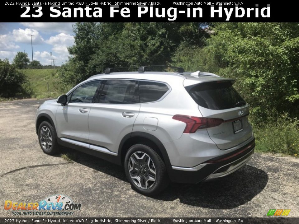 2023 Hyundai Santa Fe Hybrid Limited AWD Plug-In Hybrid Shimmering Silver / Black Photo #3