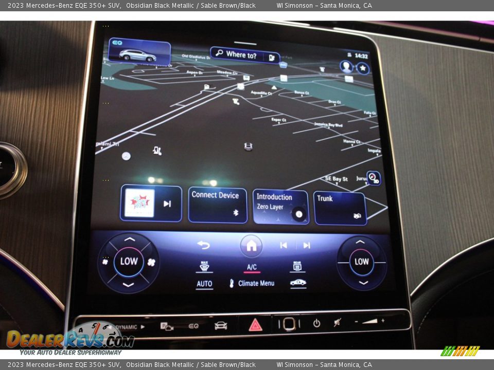 Navigation of 2023 Mercedes-Benz EQE 350+ SUV Photo #19