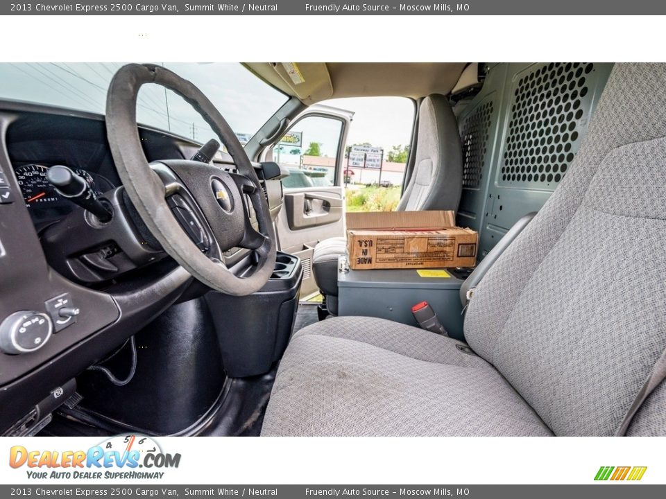 2013 Chevrolet Express 2500 Cargo Van Summit White / Neutral Photo #18