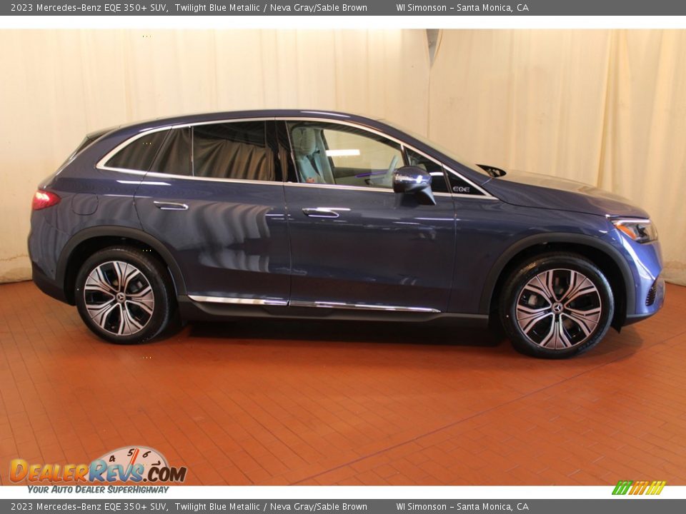 Twilight Blue Metallic 2023 Mercedes-Benz EQE 350+ SUV Photo #2