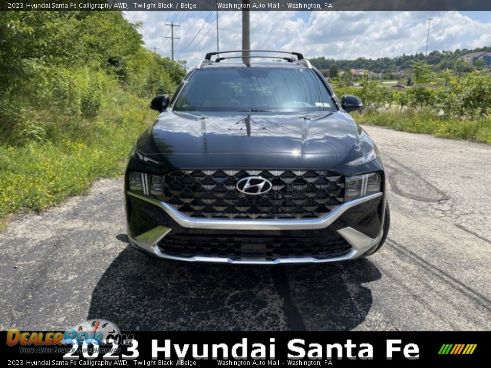 2023 Hyundai Santa Fe Calligraphy AWD Twilight Black / Beige Photo #2