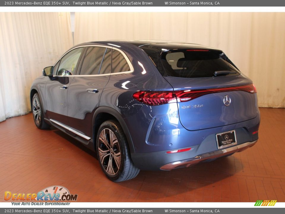 2023 Mercedes-Benz EQE 350+ SUV Twilight Blue Metallic / Neva Gray/Sable Brown Photo #5