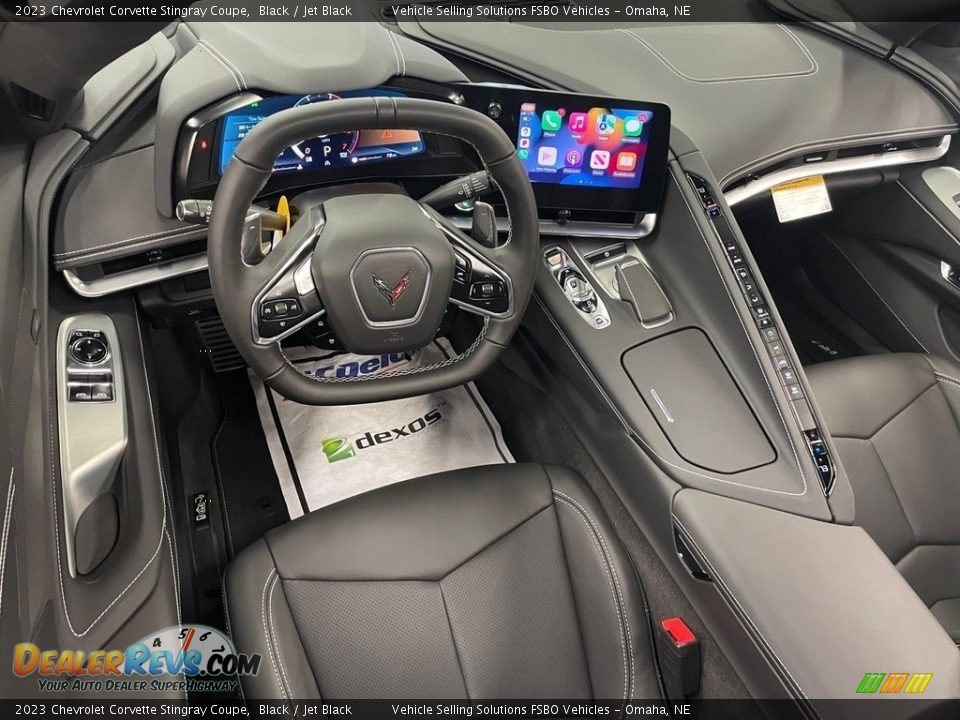 Jet Black Interior - 2023 Chevrolet Corvette Stingray Coupe Photo #5