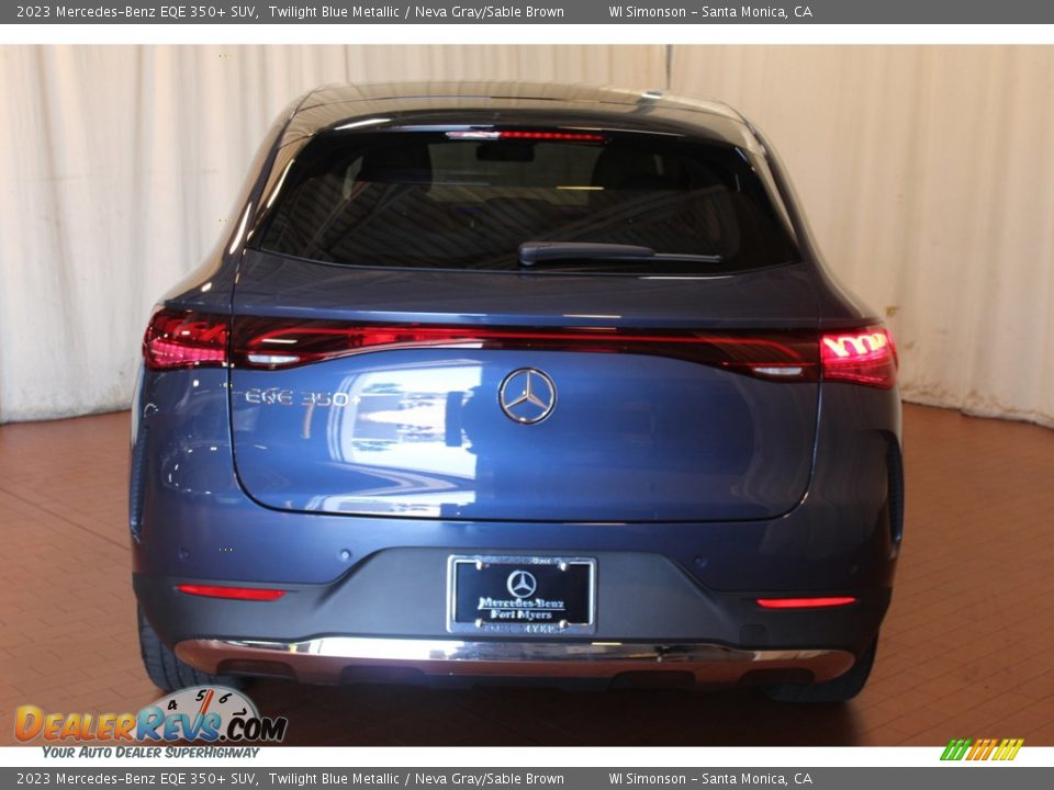2023 Mercedes-Benz EQE 350+ SUV Twilight Blue Metallic / Neva Gray/Sable Brown Photo #6