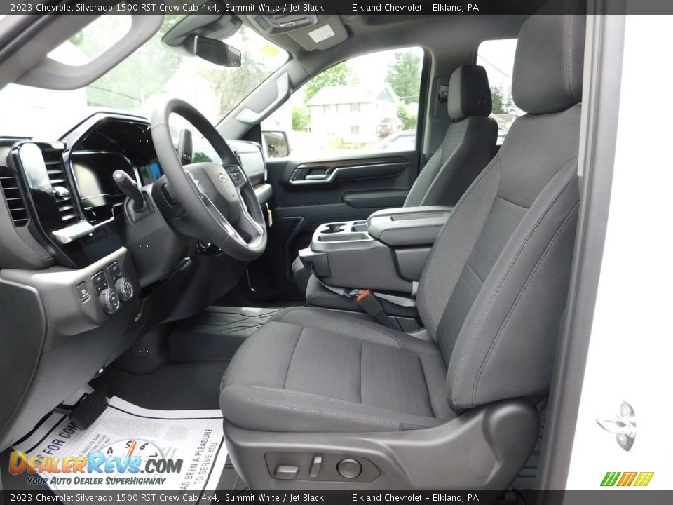 Jet Black Interior - 2023 Chevrolet Silverado 1500 RST Crew Cab 4x4 Photo #21