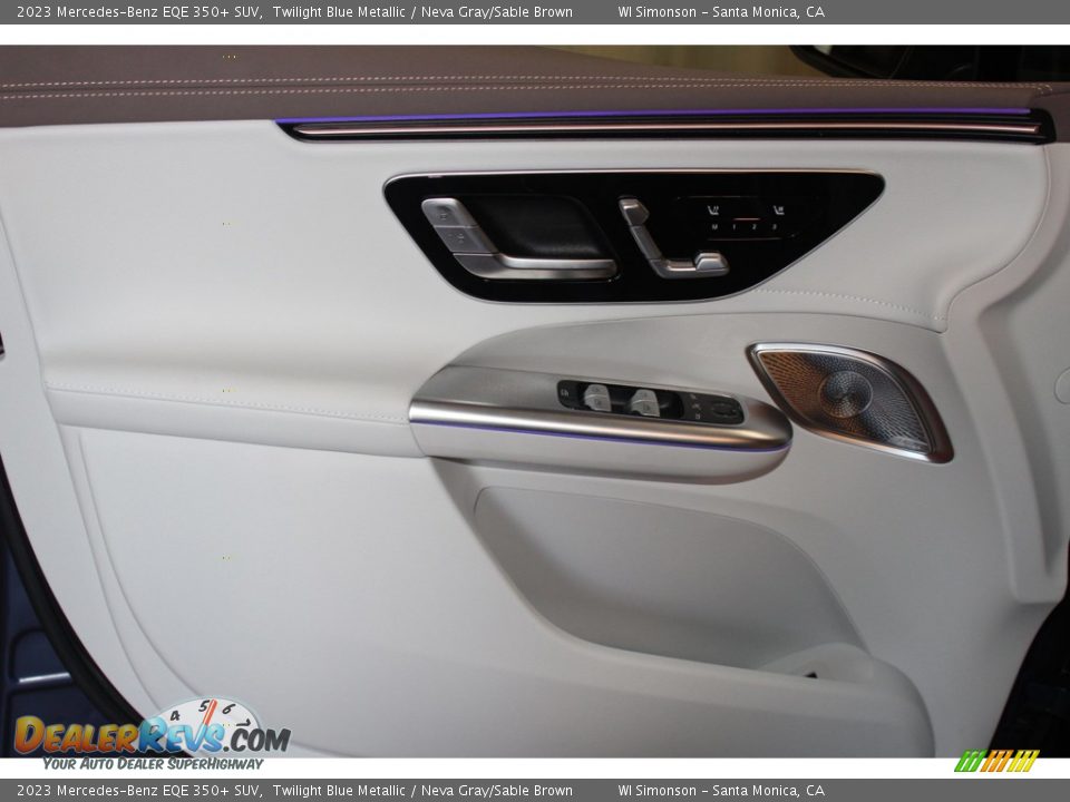 2023 Mercedes-Benz EQE 350+ SUV Twilight Blue Metallic / Neva Gray/Sable Brown Photo #11