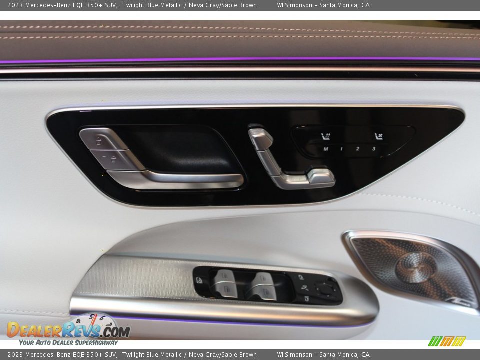 2023 Mercedes-Benz EQE 350+ SUV Twilight Blue Metallic / Neva Gray/Sable Brown Photo #12