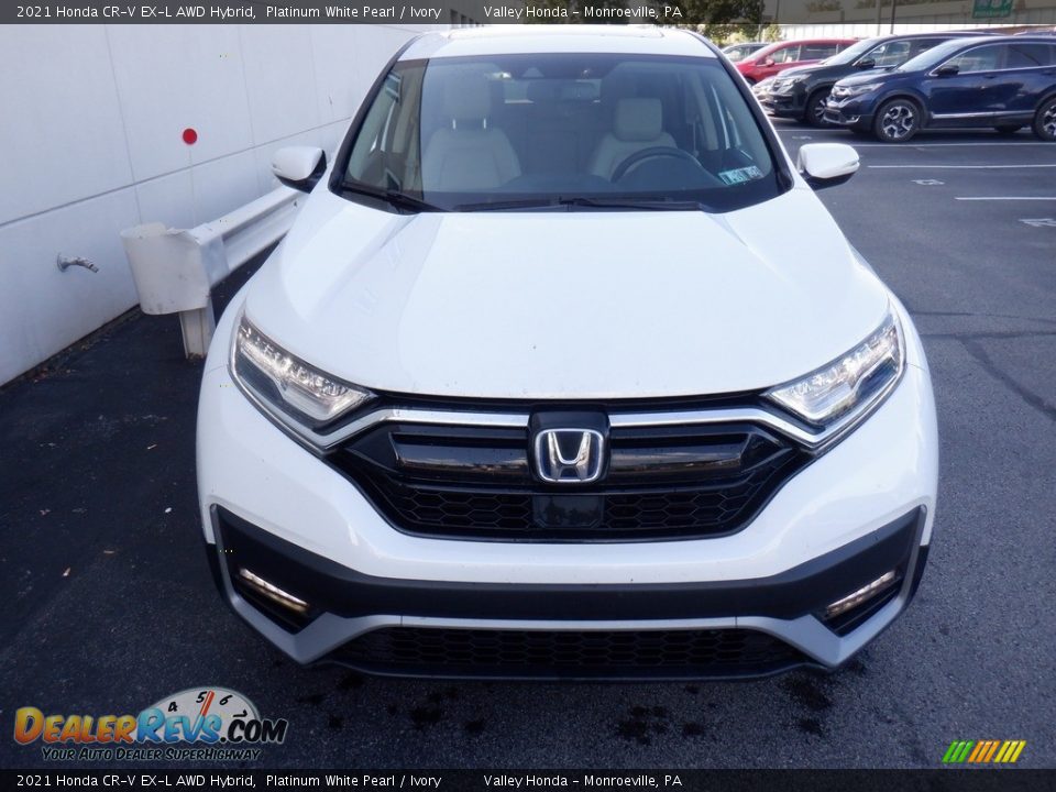 2021 Honda CR-V EX-L AWD Hybrid Platinum White Pearl / Ivory Photo #6