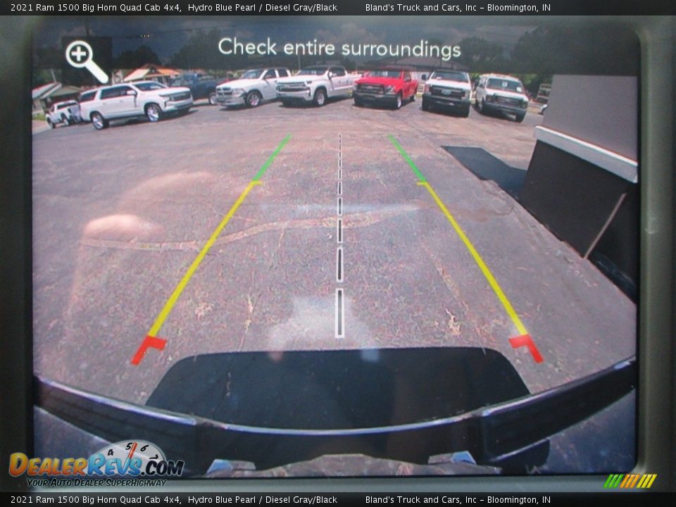 2021 Ram 1500 Big Horn Quad Cab 4x4 Hydro Blue Pearl / Diesel Gray/Black Photo #15