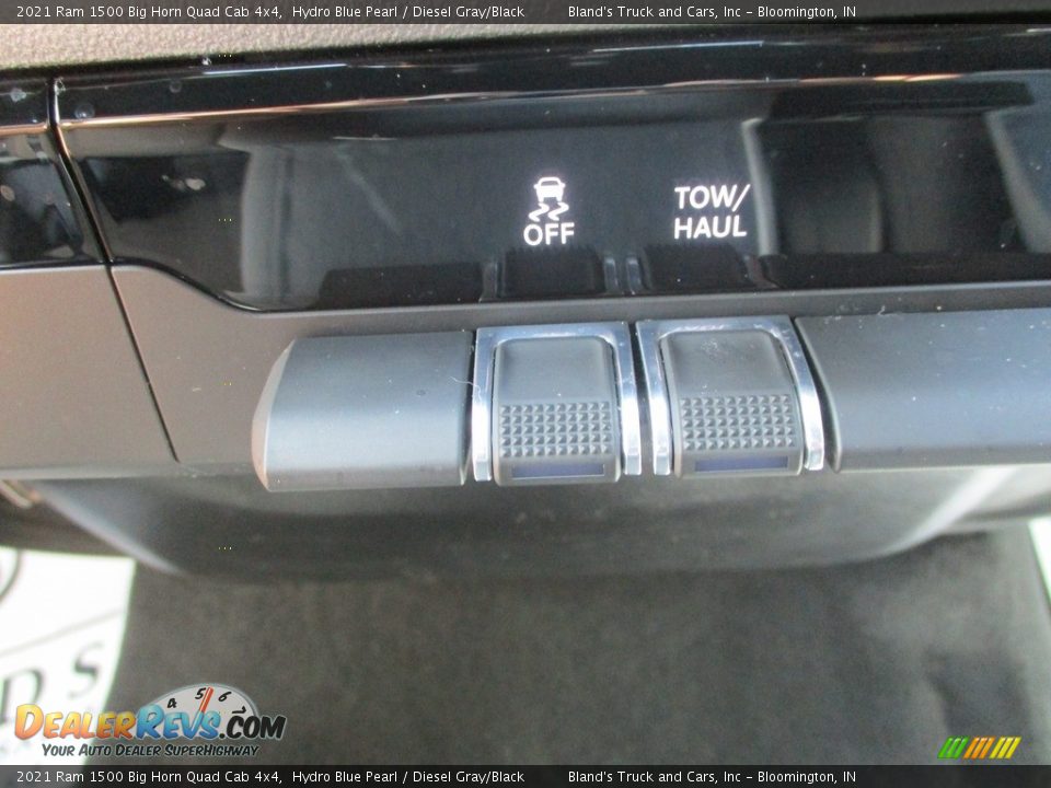 2021 Ram 1500 Big Horn Quad Cab 4x4 Hydro Blue Pearl / Diesel Gray/Black Photo #17