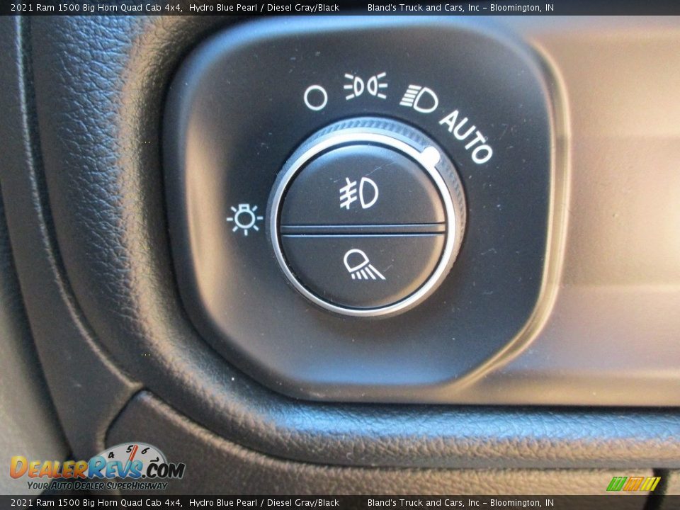 2021 Ram 1500 Big Horn Quad Cab 4x4 Hydro Blue Pearl / Diesel Gray/Black Photo #20