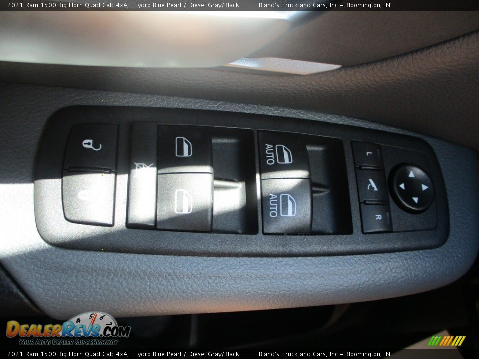 2021 Ram 1500 Big Horn Quad Cab 4x4 Hydro Blue Pearl / Diesel Gray/Black Photo #22