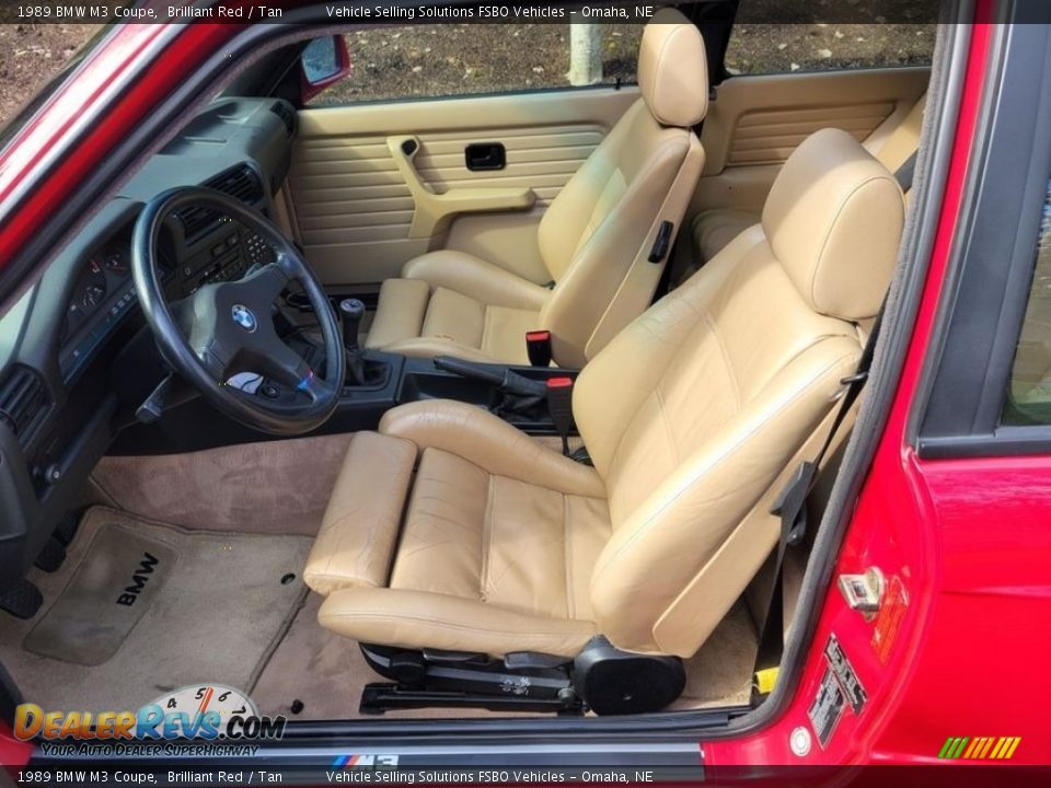 Front Seat of 1989 BMW M3 Coupe Photo #3