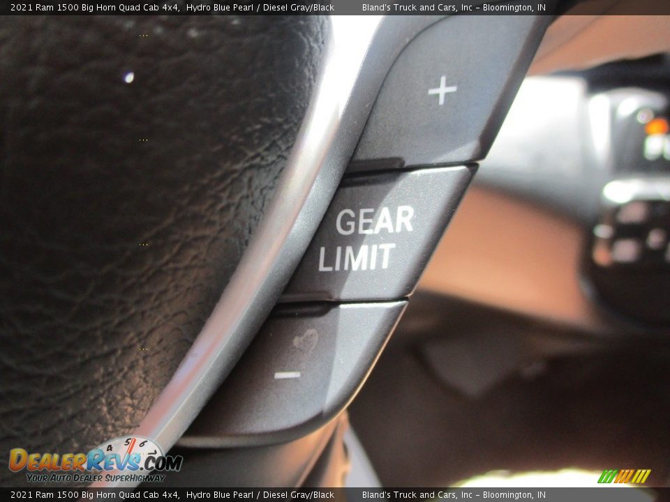 2021 Ram 1500 Big Horn Quad Cab 4x4 Hydro Blue Pearl / Diesel Gray/Black Photo #24
