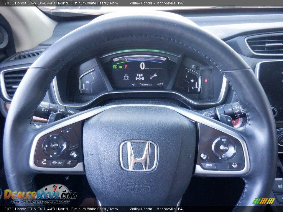 2021 Honda CR-V EX-L AWD Hybrid Steering Wheel Photo #22