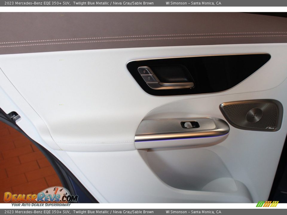 2023 Mercedes-Benz EQE 350+ SUV Twilight Blue Metallic / Neva Gray/Sable Brown Photo #28