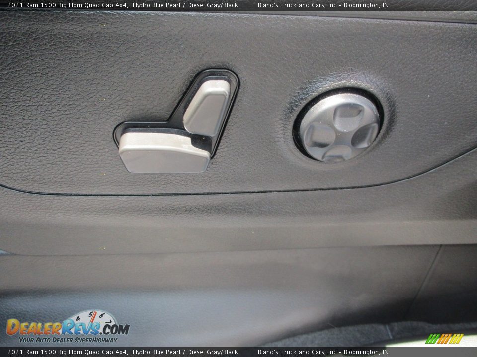 2021 Ram 1500 Big Horn Quad Cab 4x4 Hydro Blue Pearl / Diesel Gray/Black Photo #25
