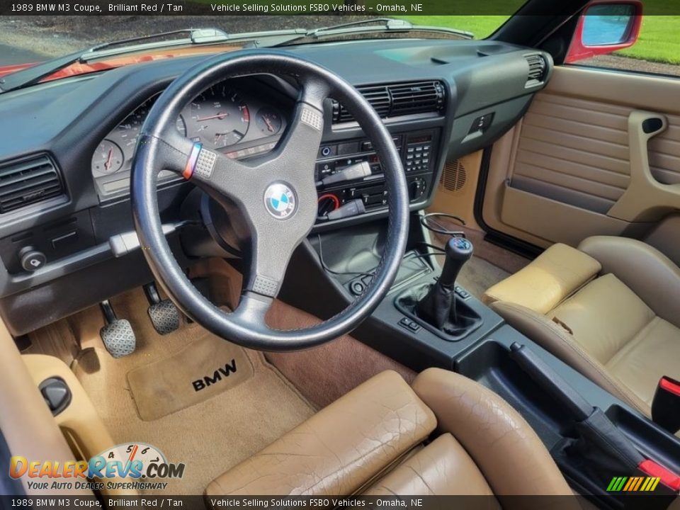 Tan Interior - 1989 BMW M3 Coupe Photo #4