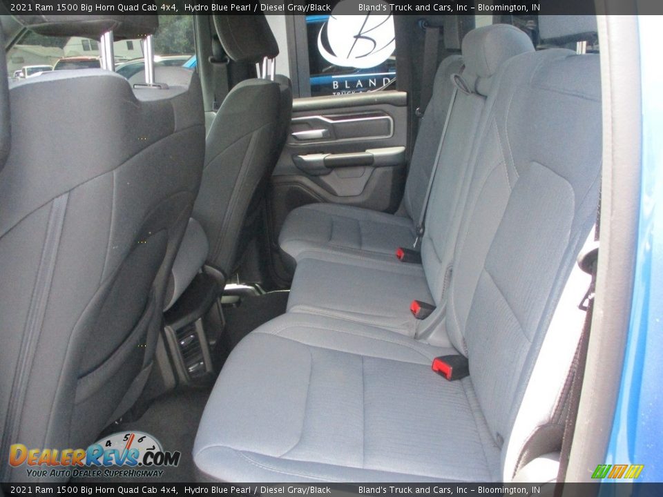 2021 Ram 1500 Big Horn Quad Cab 4x4 Hydro Blue Pearl / Diesel Gray/Black Photo #26