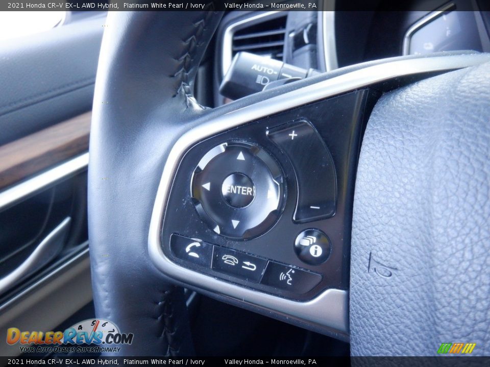 2021 Honda CR-V EX-L AWD Hybrid Steering Wheel Photo #23