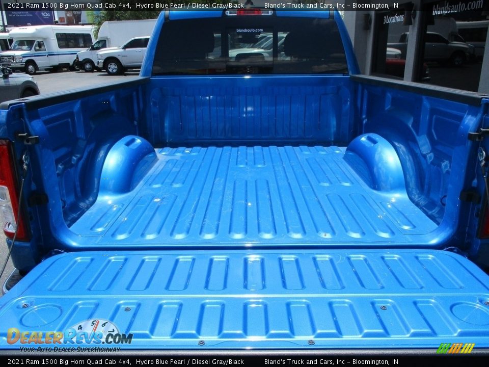 2021 Ram 1500 Big Horn Quad Cab 4x4 Hydro Blue Pearl / Diesel Gray/Black Photo #29