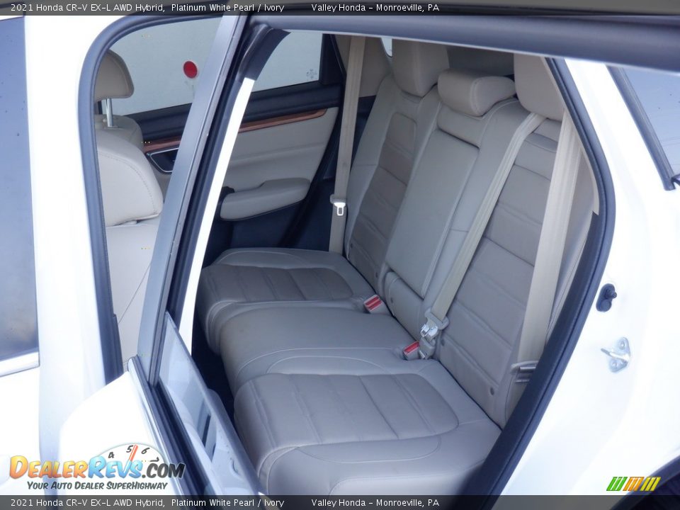 Rear Seat of 2021 Honda CR-V EX-L AWD Hybrid Photo #28