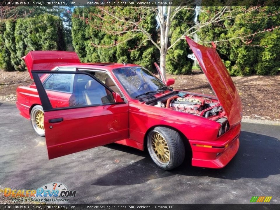 1989 BMW M3 Coupe Brilliant Red / Tan Photo #20
