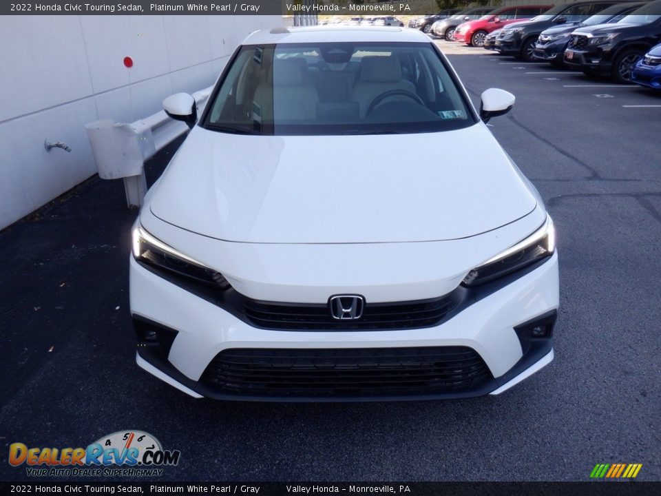 2022 Honda Civic Touring Sedan Platinum White Pearl / Gray Photo #5