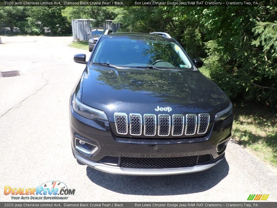 2020 Jeep Cherokee Limited 4x4 Diamond Black Crystal Pearl / Black Photo #2