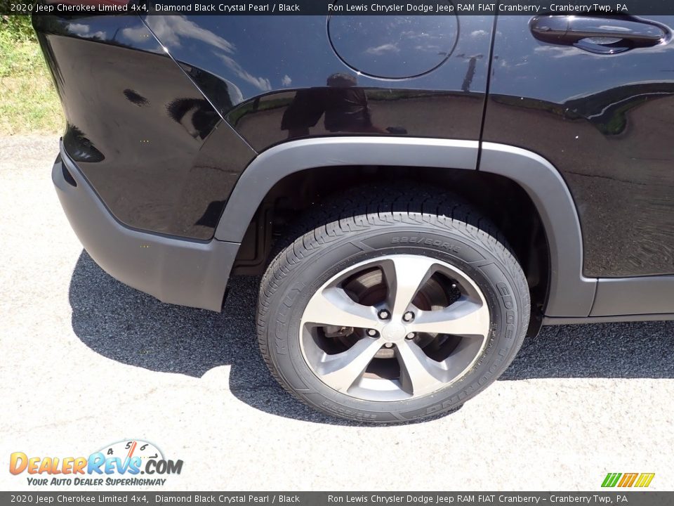 2020 Jeep Cherokee Limited 4x4 Diamond Black Crystal Pearl / Black Photo #5