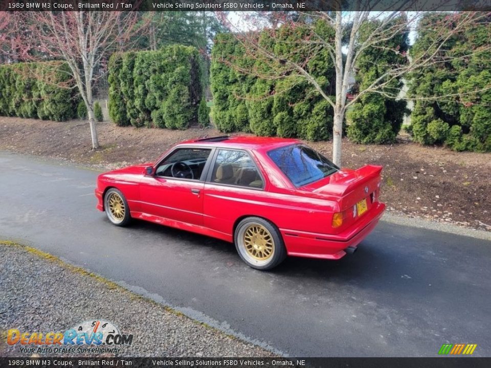 1989 BMW M3 Coupe Brilliant Red / Tan Photo #30