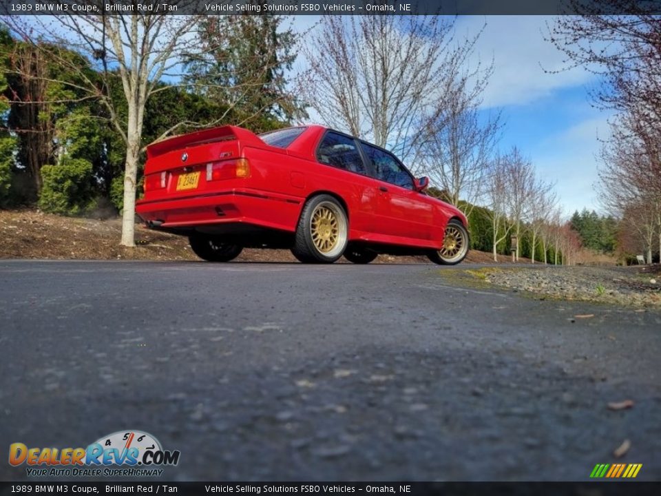 1989 BMW M3 Coupe Brilliant Red / Tan Photo #31