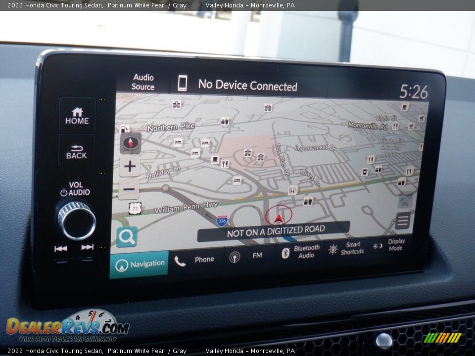 Navigation of 2022 Honda Civic Touring Sedan Photo #20