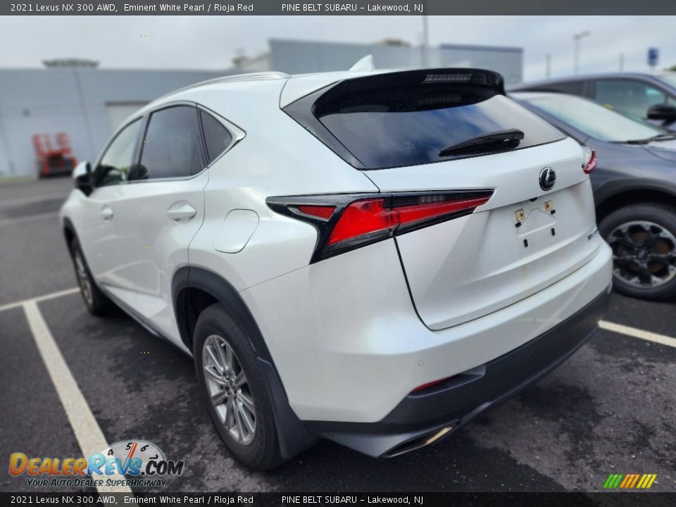 2021 Lexus NX 300 AWD Eminent White Pearl / Rioja Red Photo #4