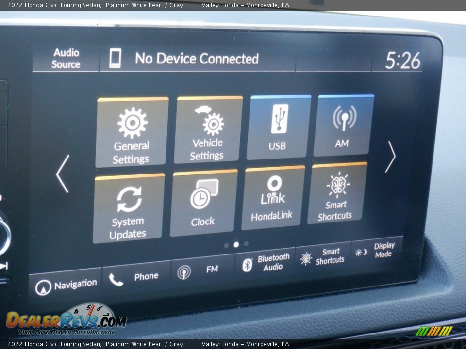 Controls of 2022 Honda Civic Touring Sedan Photo #23