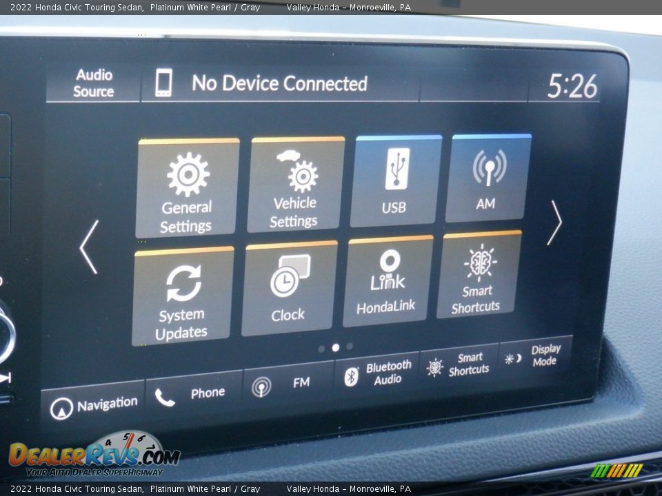 Controls of 2022 Honda Civic Touring Sedan Photo #23