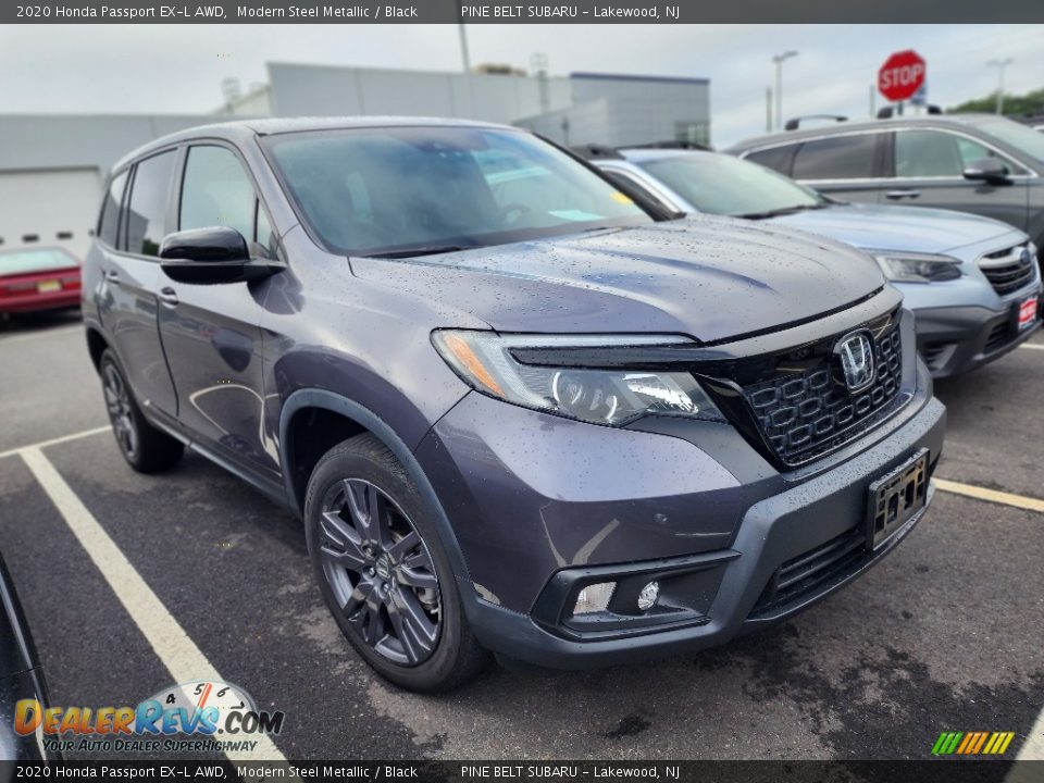 2020 Honda Passport EX-L AWD Modern Steel Metallic / Black Photo #2