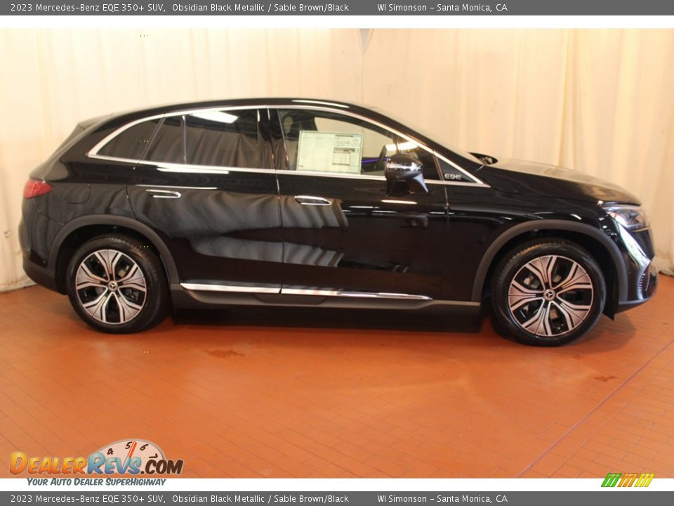 2023 Mercedes-Benz EQE 350+ SUV Obsidian Black Metallic / Sable Brown/Black Photo #2