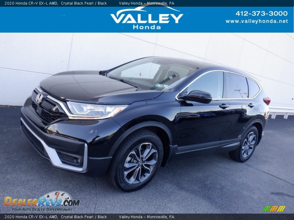 2020 Honda CR-V EX-L AWD Crystal Black Pearl / Black Photo #1